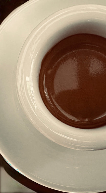 Espressotasse dickwandig mit Unterteller